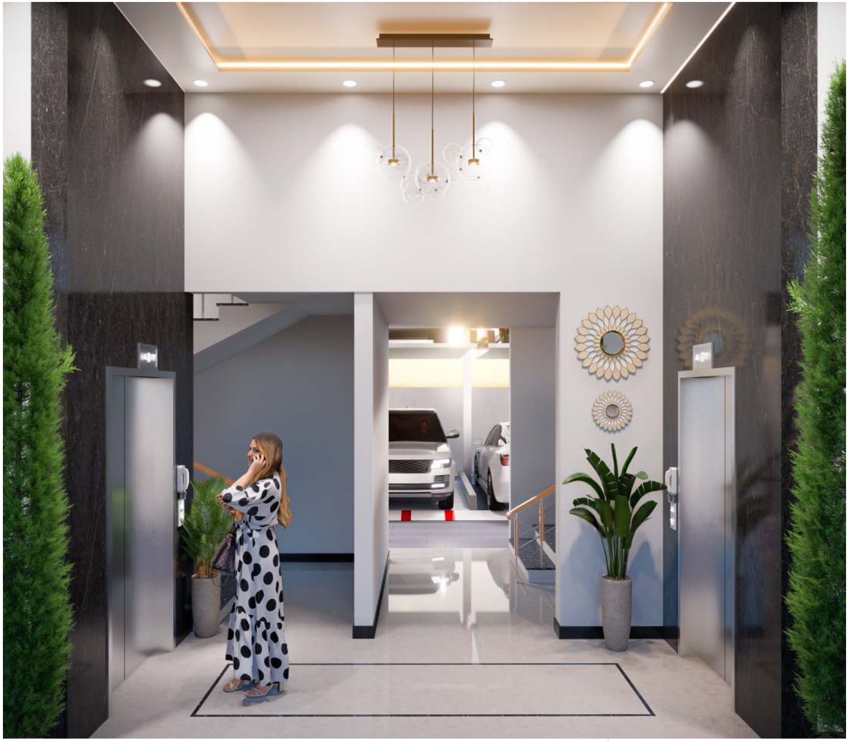 Premium Lift Lobby & Parking
